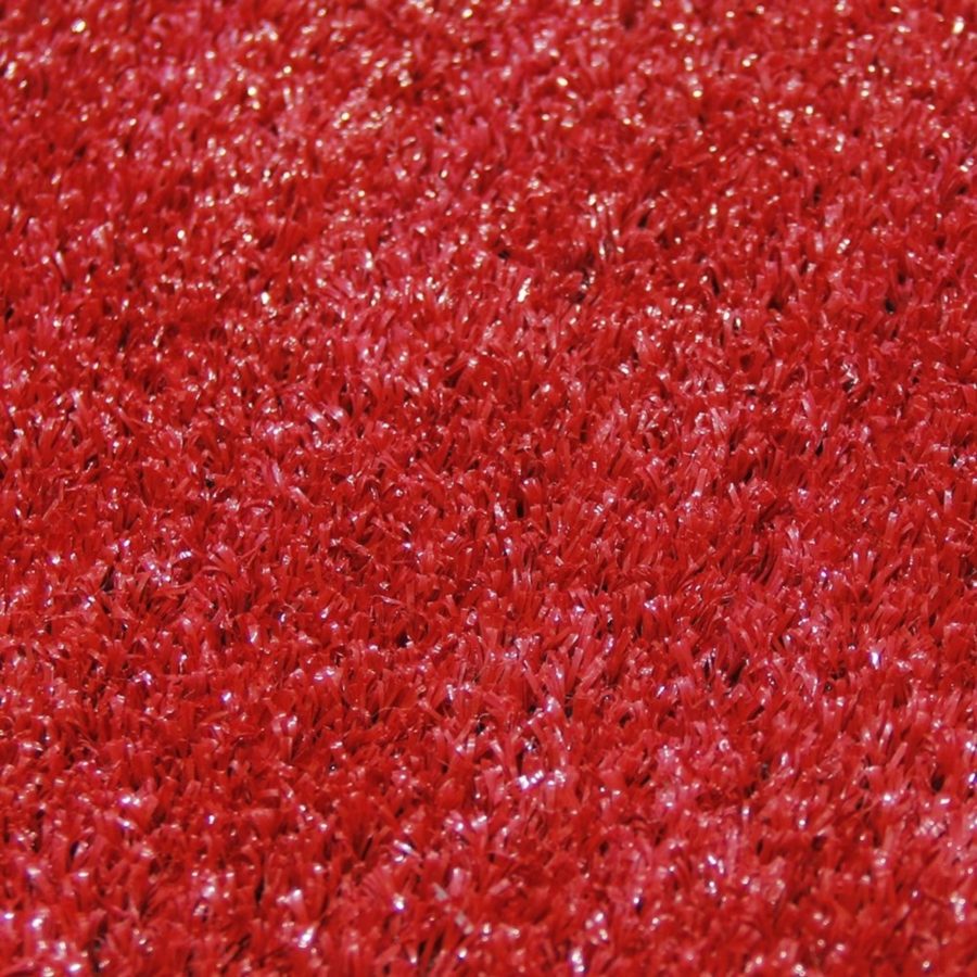 8mm Plain Red Grass Carpet