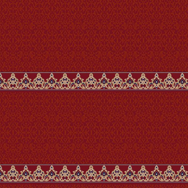 MyFloor S126 Bordeaux Mosque and Masjid Carpet
