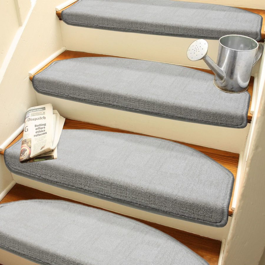 White Color Self Adhesive Stair Step Mat / Carpet