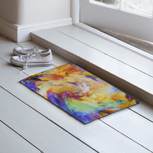 Multi Color Patterned Rubber Door Front Mat