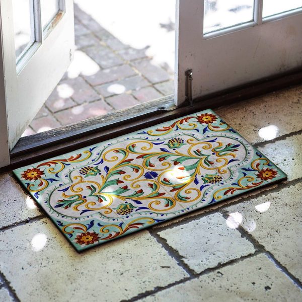 Multi Color Patterned Rubber Door Front Mat