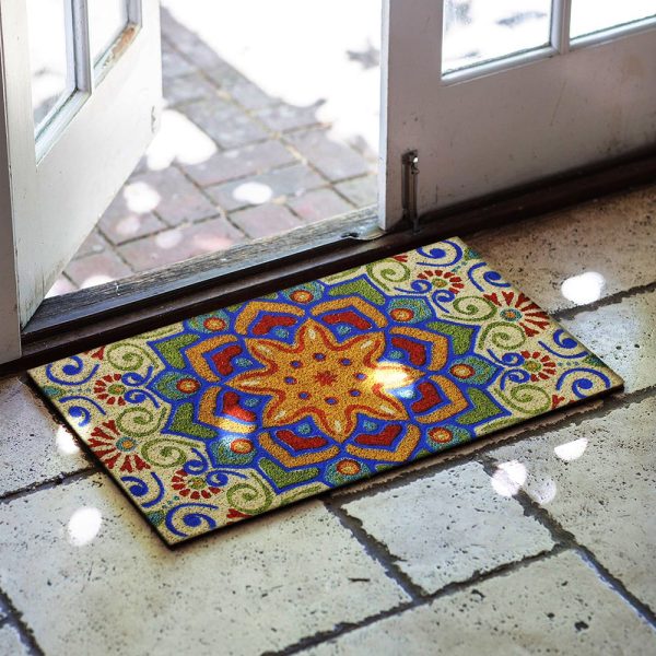 Multi Color Patterned Rubber Door Front Mat