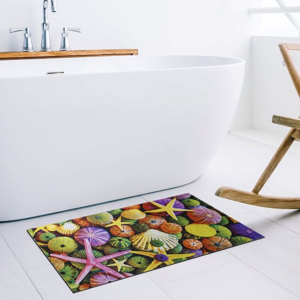 Sea Star Patterned Rubber Door Mat