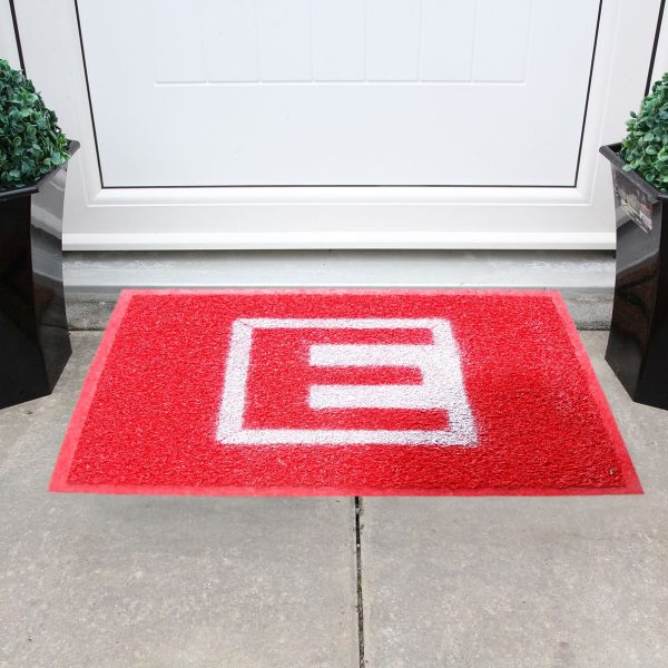 Curly Door Mat with Pharmacy Logo