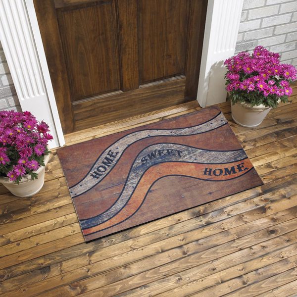 Home Sweet Home Printed Rubber Door Mat