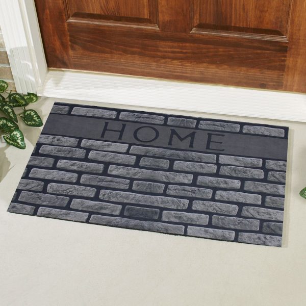 Home Written Patterned Rubber Door Front Mat