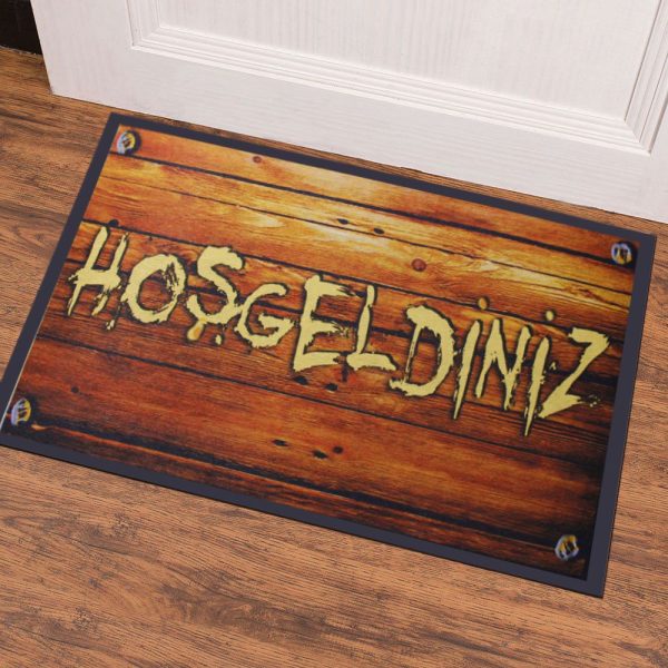 Welcome Written Rubber Door Mat