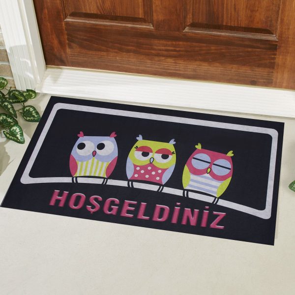 Welcome Written Rubber Door Mat