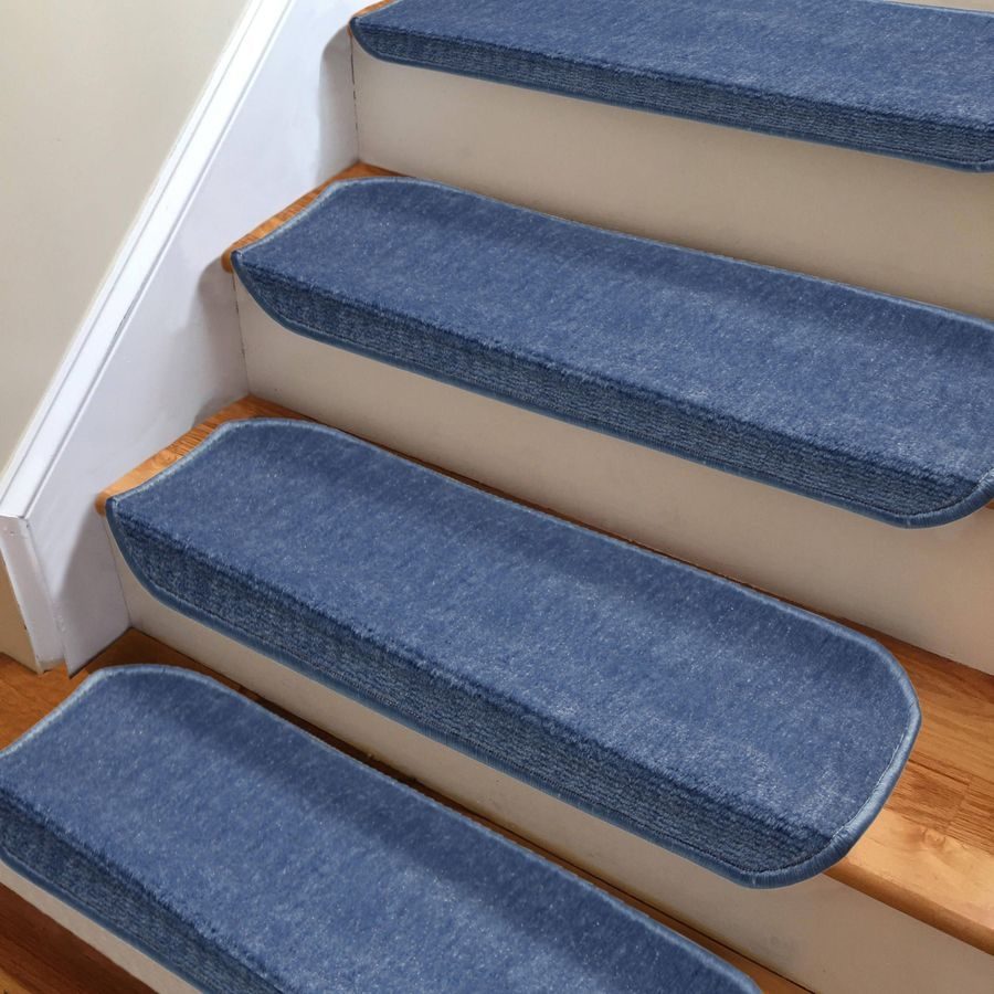 Blue Self Adhesive Stair Step Mat / Carpet