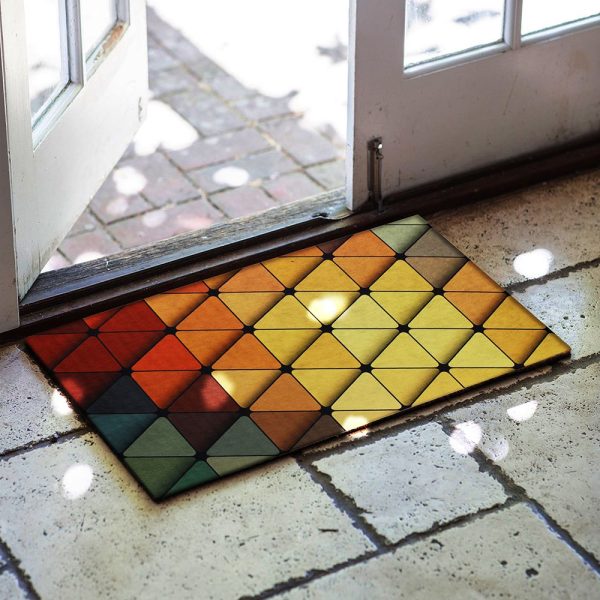 Prism Patterned Rubber Door Front Mat