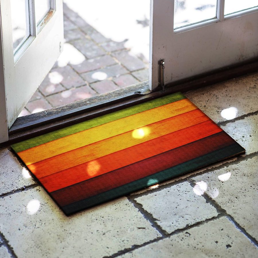 Colorful Patterned Rubber Door Front Mat