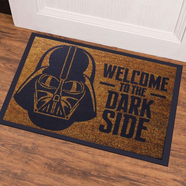 Welcome To The Dark Side Printing Rubber Door Mat
