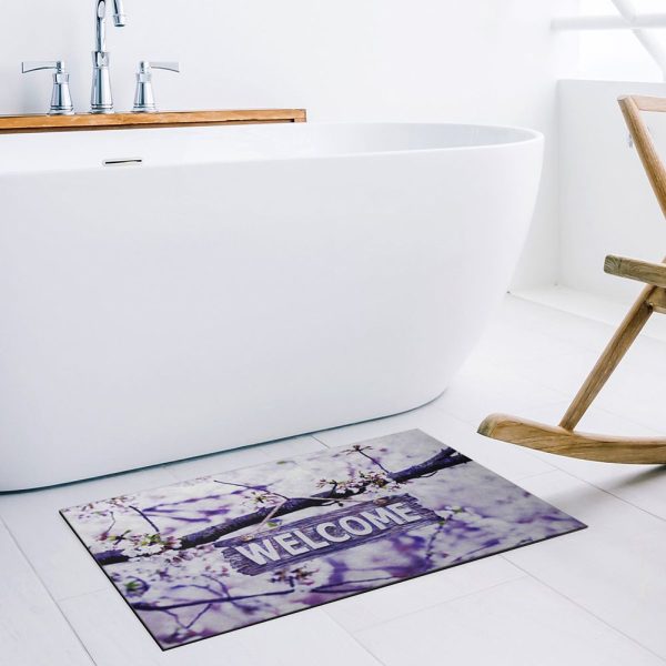 Welcome Written Rubber Door Front Mat
