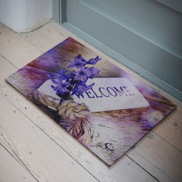Welcome Written Rubber Door Front Mat