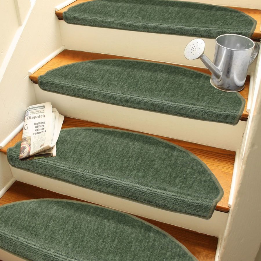 Green Self Adhesive Stair Step Mat / Carpet